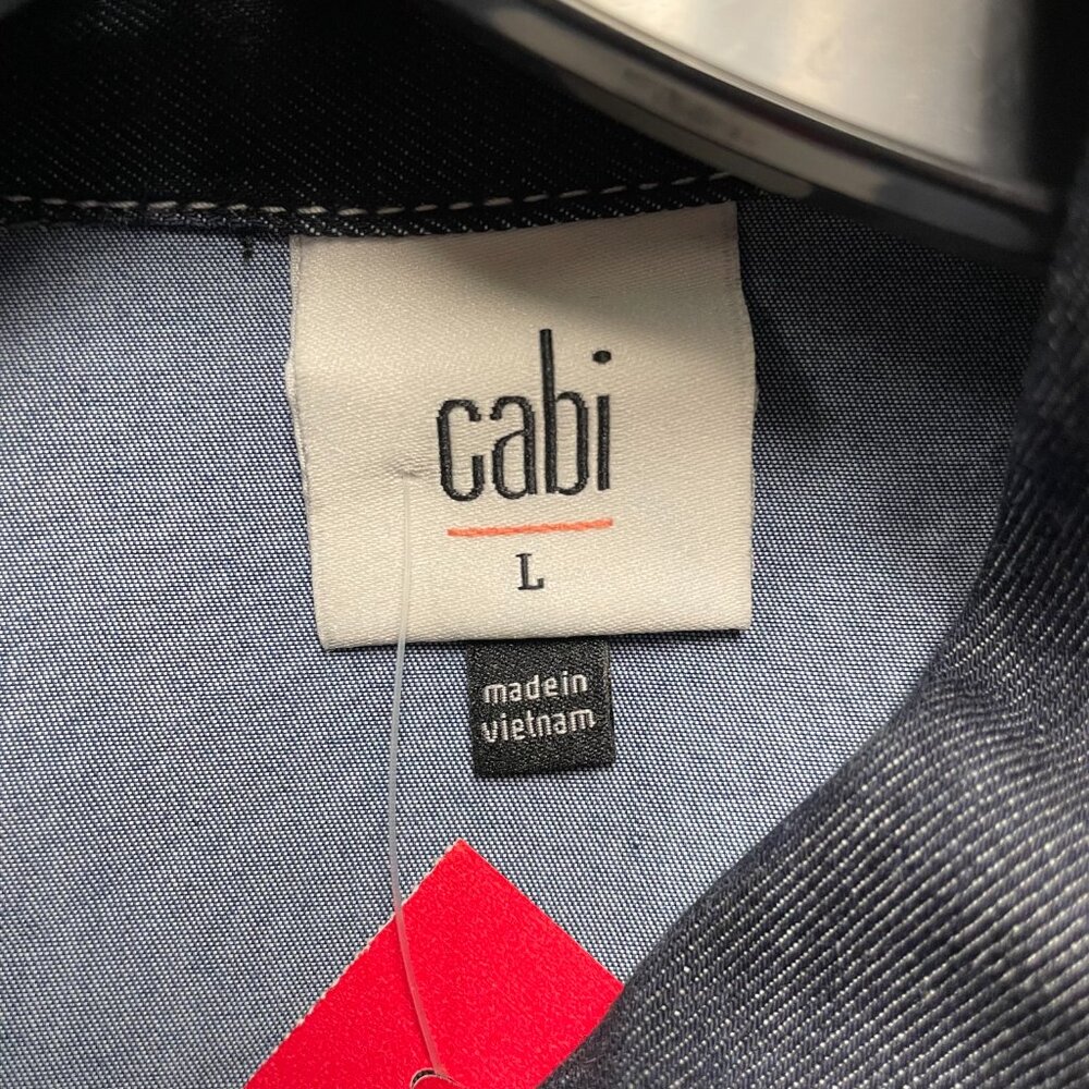 Cabi blue denim color block jacket - Picture 5 of 7